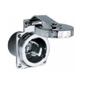 Shore Power Accessories - Traditional stainless shore power inlet
